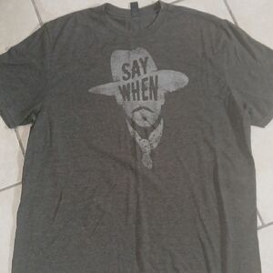 VERY IMPORTANT TEE Unisex Size XL Gray Graphic Say When T-Shirt